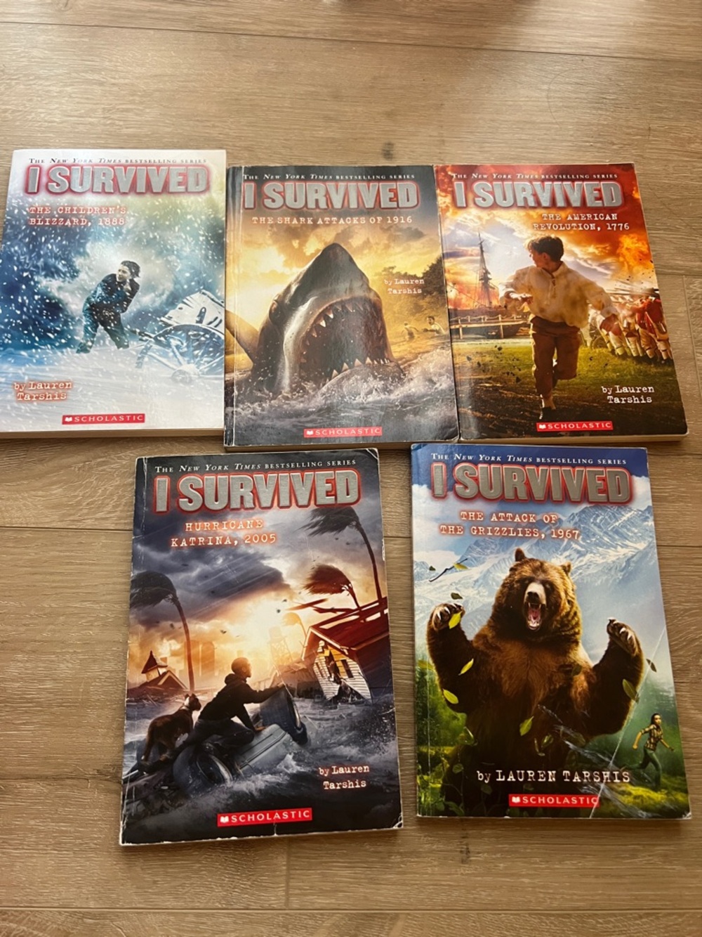 Scholastic I Survived Book Set – Blue, Red, Brown Covers
